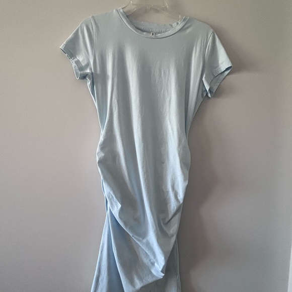 MISSUFE • Lt. Blue  Midi T-Shirt Dress • Large • - Picture 2 of 5